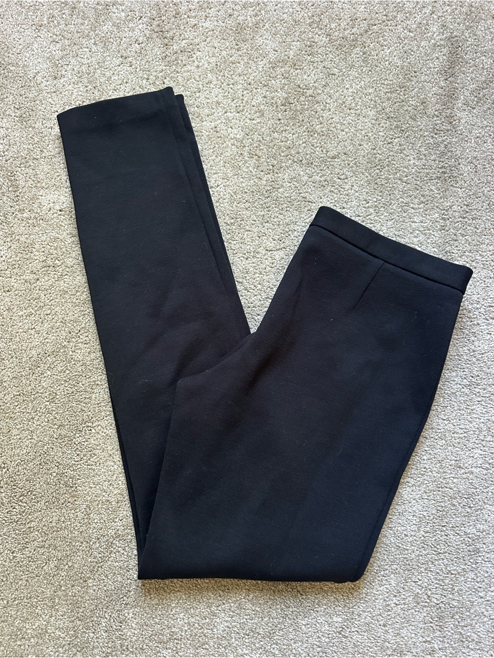 Jil Sander 100% Virgin Wool Black Elegant Classic Straight Leg Pants Sz 38